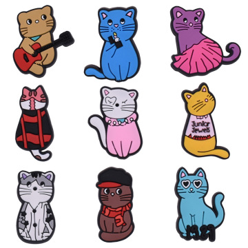 2024 New Style Custom Logo Animal Soft Charm Buckle Dog Clog Charm Classic Cat Shoe Charms