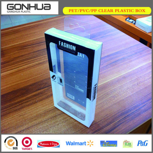 smart phone waterproof plastic packaging box with hook for inphone