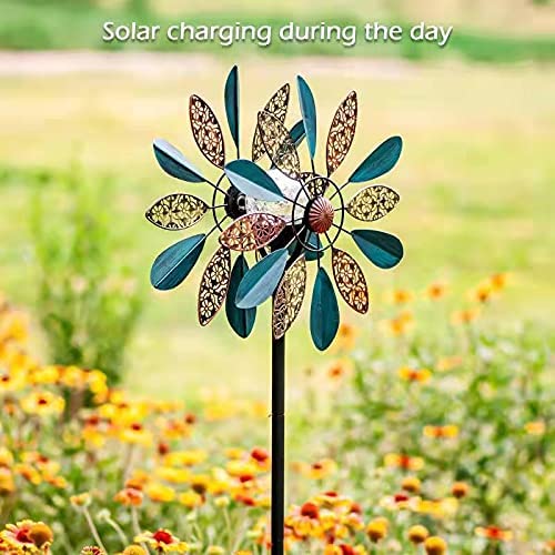 Spinner à vent solaire multi-couleurs arabesque