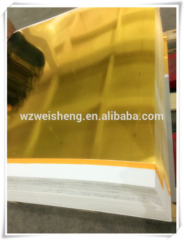 foil laminated cardboard,Gold polyester aluminum foil paper