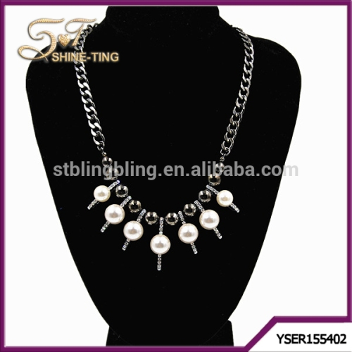 2015 latest design pearl necklace for woman