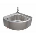 Stainless steel triangular kitchen sink