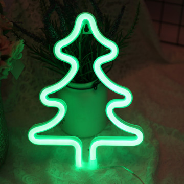 Christmas Trees Neon Sculpture Signs for Sale Green