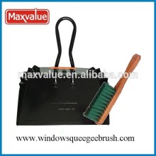 soft grip metal long handle broom dustpan