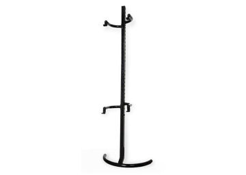 Black Metal Bicycle Display Stand , Outdoor Bicycle Repair Stand