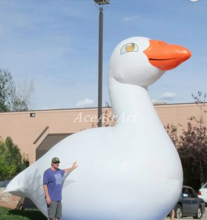 Custom Inflatable Cartoon Swan Advertisements for Outdoor Events