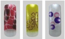 70pcs airbrushed nail art tips/designed nail