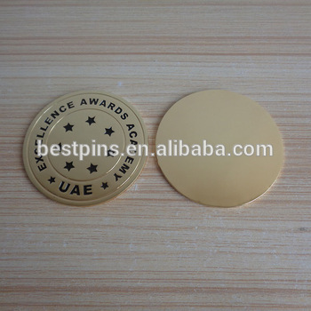 custom excellence awards academy UAE metal coins