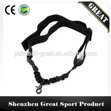 Paintball Accessories Black Tactical 1 One Single Point Adjustable Bungee Rifle Gun Sling System Strap