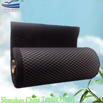 Activated charcoal carbon air filter sponge