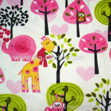 Lovely Forest Printed Soft Velboa Fabric?