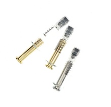 Syringes Glass Gold Metal Plunger 1ml Syringes