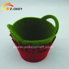 Felt home decor waste bin