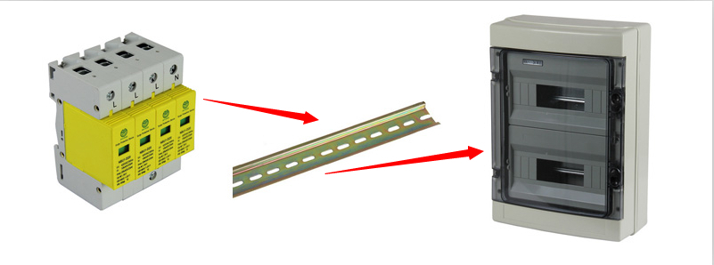 SAIP/SAIPWELL 4 Poles 275/320/385/440V SPD IP65 Electrical Plastic RJ45 Surge Protector