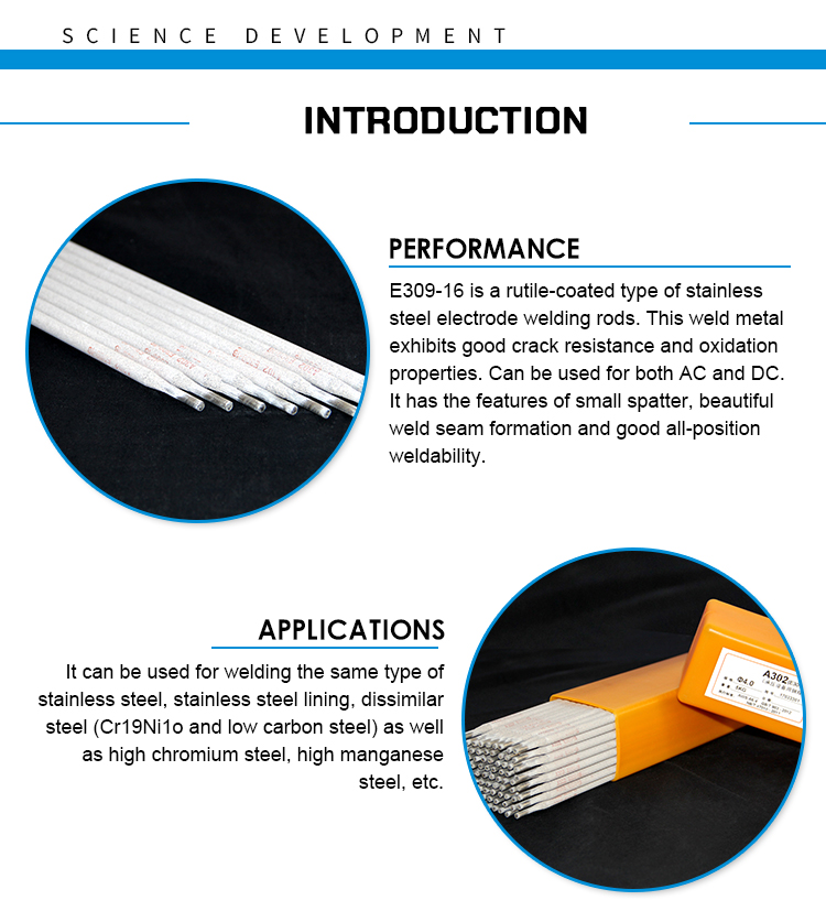 Electrode Rod Stainless Steel E309-16 Welding Rod