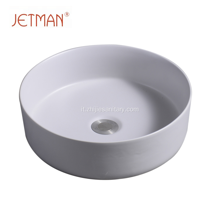 Colore grigio chiaro lavabo art lavabo in ceramica