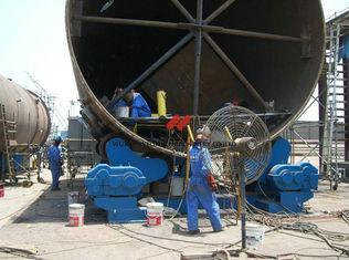 Welding Tank Rotators 5T , Metal Steel and Bolt Adjustable