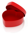 Caixa de chocolate artesanal de forma personalizada coração
