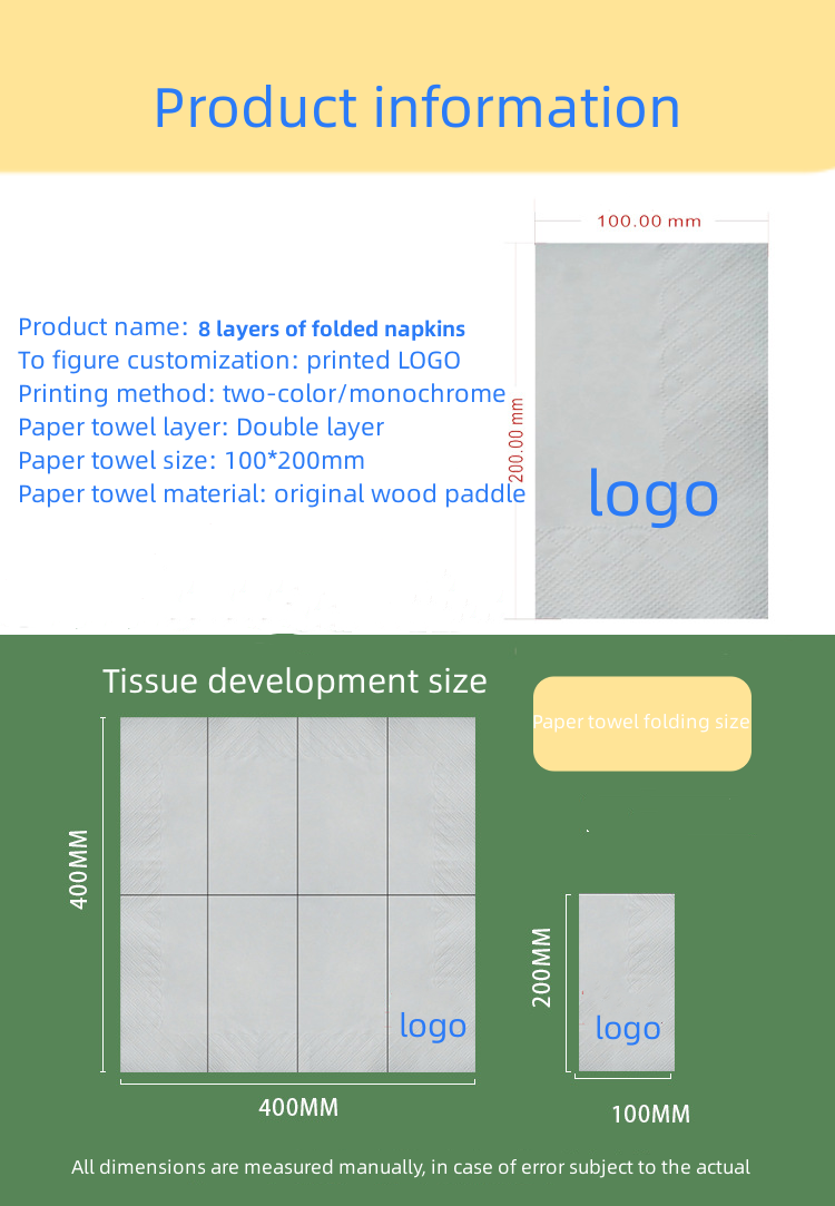 Customized Druckpapierpapier Serviette