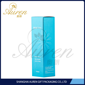 retail paper cosmetic box with ambossing