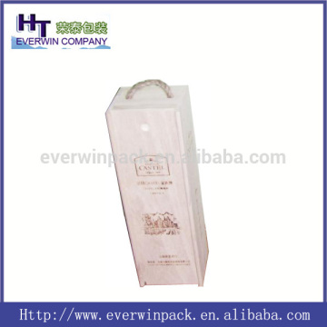Hot sale single wine bottle cheap wooden wine boxes
