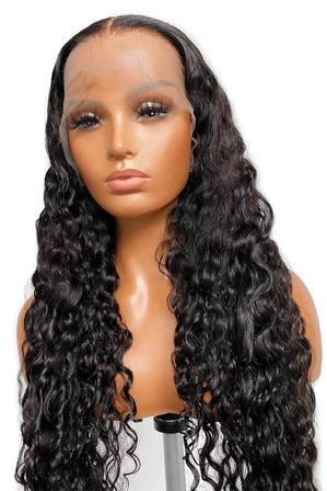13×5 HD Lace Glueless Water Wave Human Hair Wig 20inch 180% Density