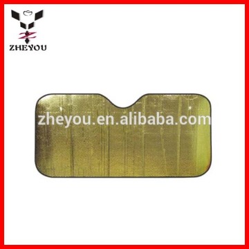 gold foldable car windshield sunshade