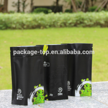 Black Jark bag/Free shipping/Custom design mylar foil packaging bag