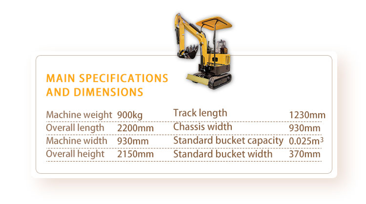 1 0ton Mini Excavator