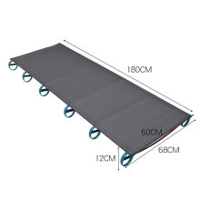 Aluminium Alloy Metal Frame Outdoor Camping Hiking Fishing Folding Lightweight Single Camp Bed