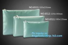 PU stationery bag Pencil bag, stationery bag for pen pouch, portable fashion office stationery