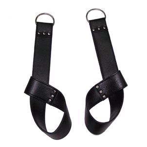 Fetish Bondage Restrnts Traditional Suspension leather unisex Wrist harness Straps on Hand Cuffs