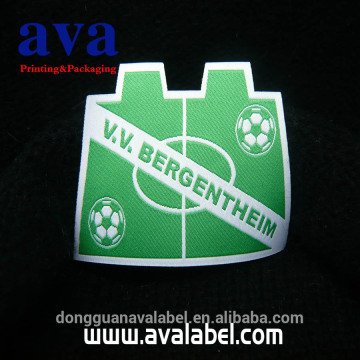 woven label sewn on clothes