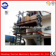 Hydraulic wall mounted folding table/vertical lift platform