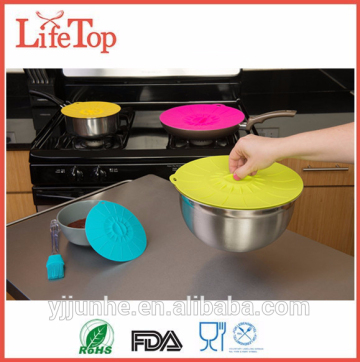 silicone pot lid /silicone pot cover lids/silicone bowl suction lid