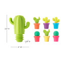 Tappo di bottiglia di silicone a forma di cactus indistruttibile