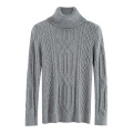 Einfache Mode -Freizeit -Rollkragenpullover -Pullover