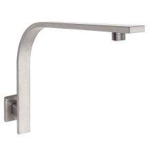 Brushed Nickel Brass Wall-Mounted Gooseneck Shower Arm