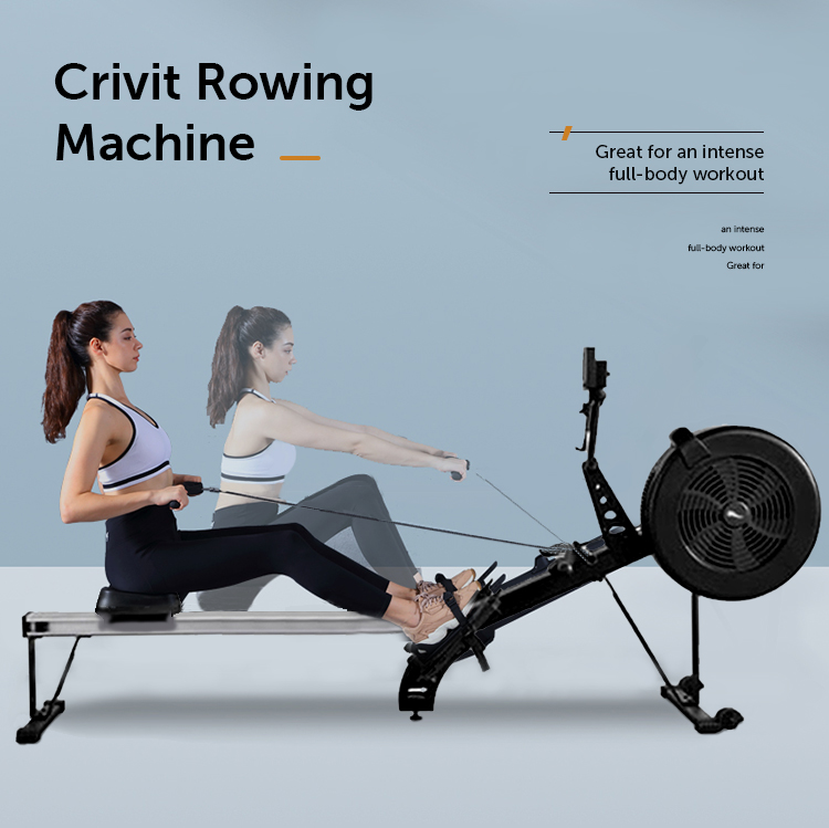 Home Rower Gym Fitness Eutpiment Equpiment Máquina de remo de aire cardiovascular portátil