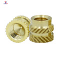 M4 compressed knurled brass insert nut