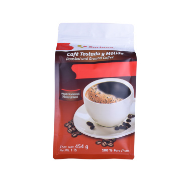 Kundenspezifisch bedruckter 1lb gemahlener Kaffeebeutel Arabica-Kaffee