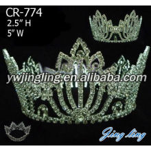 Full Round Rhinestone Pageant Crowns For Sale