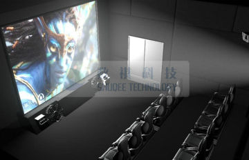 Stimulation 4d 9d Xd Movie Theater With Lighting / Vibration Simulator For Amusement