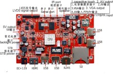 Digital Signage network player board, A20 solution, with HDMI and LVDS output, VGA&AV and Support 3G,