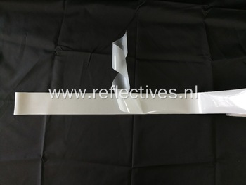 Silver Single Side Reflective Strech Fabric