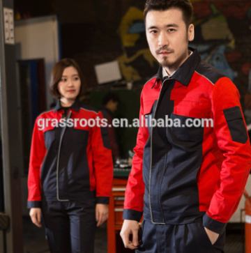 Long-sleeved overalls suit men and auto repair shop maintenance overalls protective clothing