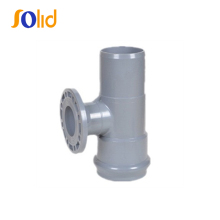 Rubber Ring Joint PVC flange spigot faucet reducing tee