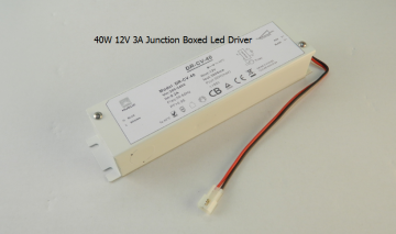 40W12V LED driver with metal Junction box