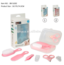 4pcs wholesale good quality plastic color customized baby boxed gift set