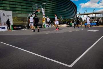 interlock outdoor sport basketball court tile